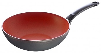 WOK pánev s nepřilnavým povrchem Senso Red 28 cm